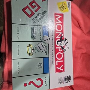 Hasbro Monopoly Board Game - Red, White, Green